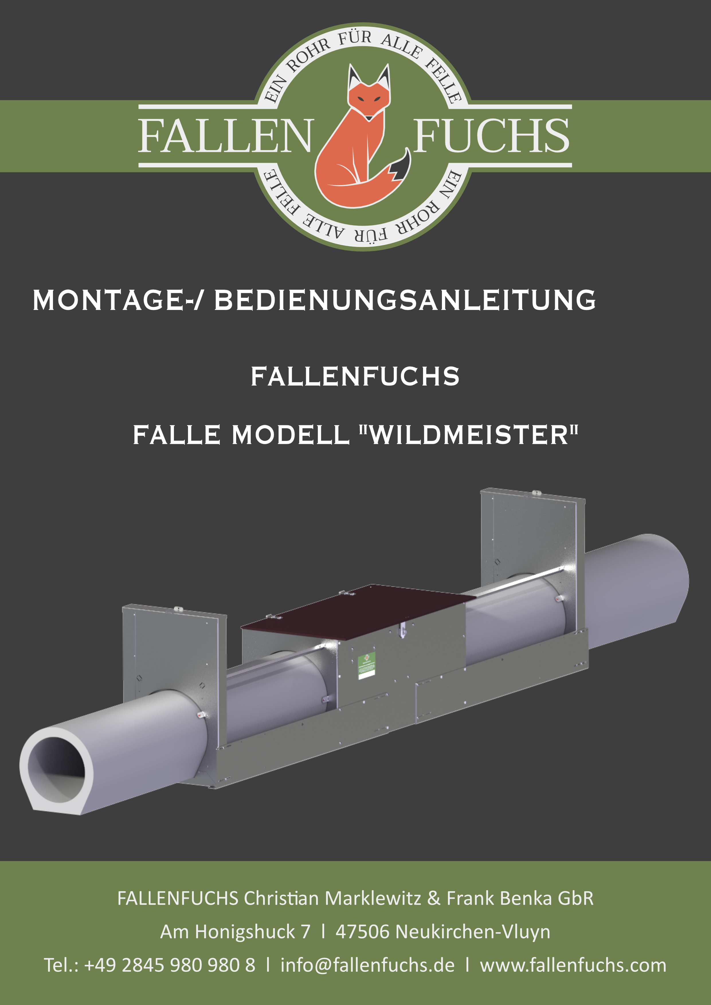 Anleitung Betonrohrfalle Wildmeister